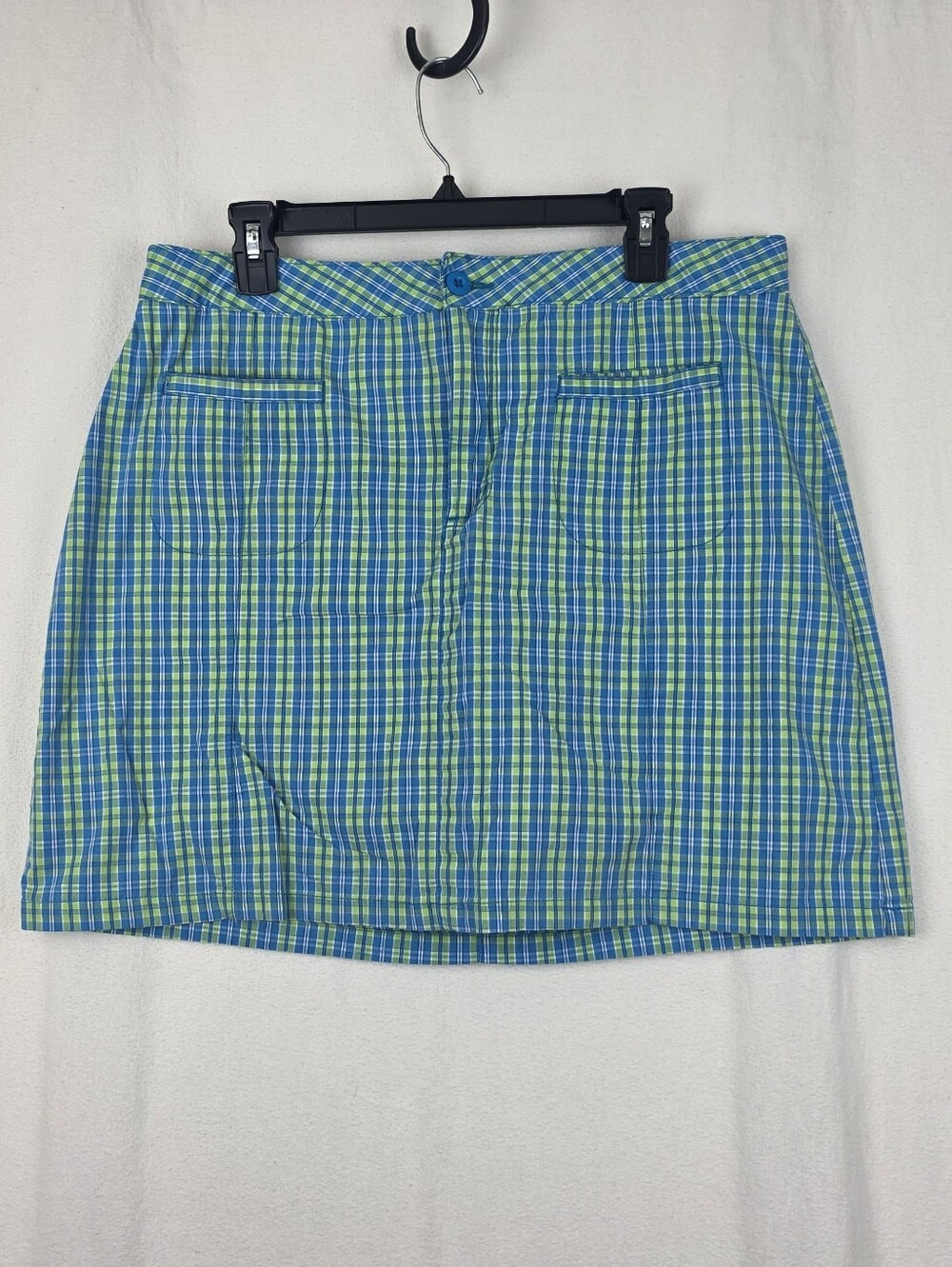 Blue & Green Plaid Women’s Skort